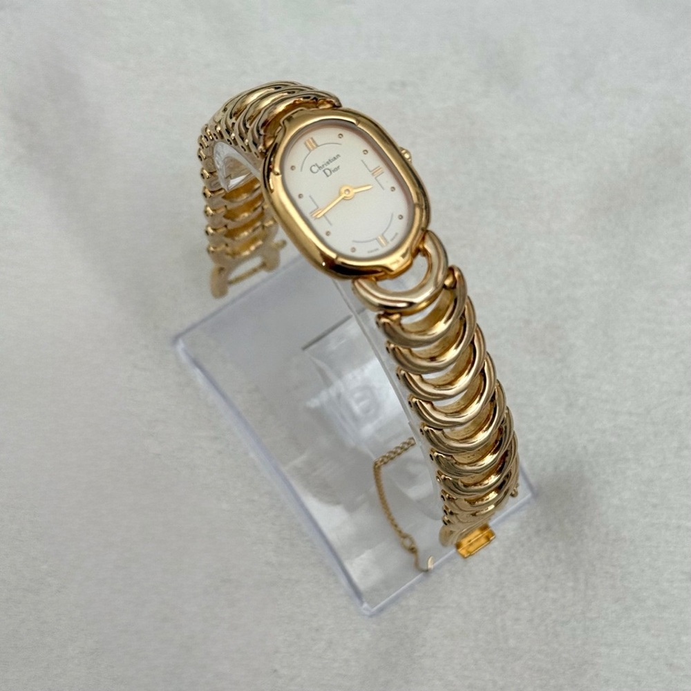 AUTHENTIC RARE VINTAGE DIOR GOLD WATCH - Picture 8 of 10